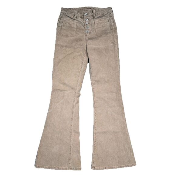 American Eagle Outfitters Pants - American Eagle Outfitters Tan Flare Pants